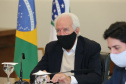 O vice governador Darci Piana participa nesta quarta-feira (19) da video-conferencia de assinatura do termo de cooperacao da Nova Ferroeste.   Curitiba, 19/08/2020 -  Foto: Geraldo Bubniak/AEN