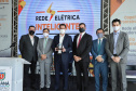 O governador Carlos Massa Ratinho Junior e o presidente da Copel, Daniel Slaviero, lançam o Programa Rede Elétrica Inteligente, em Curitiba. 