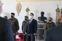 O Governador Carlos Massa Ratinho Junior recebe, nesta quinta-feira (24),  a medalha Exercito Brasileiro no Forte do Pinheirinho.  Curitiba, 24/09/2020. Foto: Geraldo Bubniak/AEN