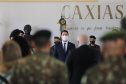 O Governador Carlos Massa Ratinho Junior recebe, nesta quinta-feira (24),  a medalha Exercito Brasileiro no Forte do Pinheirinho.  Curitiba, 24/09/2020. Foto: Geraldo Bubniak/AEN