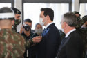 O Governador Carlos Massa Ratinho Junior recebe, nesta quinta-feira (24),  a medalha Exercito Brasileiro no Forte do Pinheirinho.  Curitiba, 24/09/2020. Foto: Geraldo Bubniak/AEN