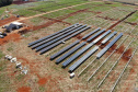  Usina solar da Copel recebe módulos fotovoltaicos. Foto: Copel