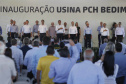 
O governador Carlos Massa Ratinho Junior participou nesta sexta-feira (06), ao lado presidente da República Jair Bolsonaro, da inauguração da Pequena Central Hidrelétrica (PCH) Bedim, em Renascença, na Região Sudoeste
