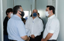 O governador Carlos Massa Ratinho Junior e o secretário de Estado da Saúde, Beto Preto, visitaram nesta quarta-feira (25) o Hospital de Dermatologia Sanitária do Paraná (HDSPR), em Piraquara. 