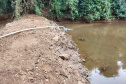 Em Capanema, o Rio Siemens praticamente secou. Foto:Sanepar