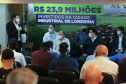 O governador Carlos Massa Ratinho Junior libera, nesta quinta-feira (15), recursos para a instalação da Cidade Industrial de Londrina. O futuro parque industrial será construído na região Norte da cidade e terá uma área de 6 mil metros quadrados, dividida em lotes para a instalação de empresas de diferentes setores. A previsão é gerar cerca de 12 mil empregos diretos e indiretos. Discurso do presidente da ACIL, Fernando Moraes. Londrina, 15/10/2020 - Foto: Geraldo Bubniak/AEN