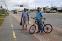 Governo entrega primeira fase da revitalização da Rodovia da Uva. Na foto, Ricardo Socher e Valmir dos Santos - FOTO: JONATHAN CAMPOS/ AEN