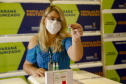 Vacinas da Fiocruz contra a Covid-19 chegam ao Centro de Medicamentos do Paraná na madrugada deste domingo (24).
Foto: Gilson Abreu/AEN