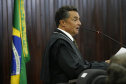 Governador Carlos Massa participa da  cerimônia de posse da nova cúpula diretiva do Tribunal de Justiça do Paraná (TJ-PR) para o biênio 2021/2022. Foto: Jonathan Campos/AEN