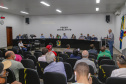 Comitiva da Nova Ferroeste visita Mundo Novo, no Mato Grosso do Sul. Os técnicos apresentaram na Câmara de Vereadores da cidade o estudo de demanda e traçado elaborado para a ferrovia.
 Foto Gilson Abreu/AEN