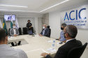 25.03.2021 - Visita do grupo técnico  da nova Ferroeste  a ACIC Cascavel.
 Foto Gilson Abreu/AEN

