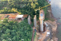 Obra da nova ponte entre Brasil e Paraguai alcança 49% de execução. Foto: Valtemir de Souza/Itaipu