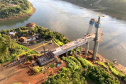 Obra da nova ponte entre Brasil e Paraguai alcança 49% de execução. Foto: Valtemir de Souza/Itaipu