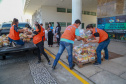 A edição 2021 da campanha Cesta Solidária Paraná, encerrada na terça-feira (06), conseguiu arrecadar mais de 200 toneladas de alimentos. . Foto: Valdelino Pontes