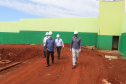O secretário estadual da Segurança Pública, Romulo Marinho, acompanha obras da nova Cadeia Pública de Foz do Iguaçu. Foto:SESP