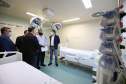 O governador Carlos Massa Ratinho Junior visita nesta quarta-feira (14) o Hospital Regional São Sebastião, na Lapa. A Secretaria de Estado da Saúde disponibiliza seis leitos de UTI no hospital.  A unidade já conta com 40 leitos de enfermaria na estratégia de combate à Covid-19.  14/04/2021 - Foto: Geraldo Bubniak/AEN