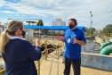 Visita virtual na Estação de Tratamento de Água de Ponta Grossa, uma das maiores do Paraná, guiada pelos empregados da Sanepar Luís Foltran e Luciana Garcia  - Foto: Sanepar