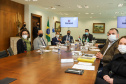 O governador Carlos Massa Ratinho Junior recebe  nesta quarta-feira (4) , o embaixador dos Emirados Árabes no Brasil, Saleh Alsuwaidi  no Palacio Iguacu. Curitiba, 04/08/2021. Foto: Geraldo Bubniak/AEN