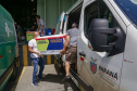 Distribuição de vacinas para o interior do estado.
Foto: Gilson Abreu/AEN