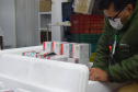 Novo lote com 114 mil vacinas contra a Covid-19 chega ao Paraná   Foto: Américo Antonio/SESA