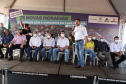 O governador Carlos Massa Ratinho Junior participou nesta sexta-feira (3) do lançamento da pedra fundamental da obra de construção de 75 casas populares em Jandaia do Sul, no Vale do Ivaí.  Foto: Ari Dias/AEN
