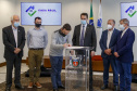 20.09.2021 -  Governador Carlos Massa Ratinho Junior assina convenio Casa Facil
Foto Gilson Abreu