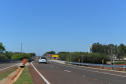 O Departamento de Estradas de Rodagem do Paraná (DER/PR) liberou neste final de semana o tráfego de veículos sobre a nova trincheira da BR-277 em Santa Terezinha de Itaipu, na região Oeste.  -  Curitiba, 27/09/2021  -  Foto: DER