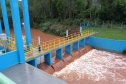 Sistemas de abastecimento de água estão operando após temporais e falta de energia - Na foto, Captação do Rio São José, em Cascavel -    Curitiba, 04/10/2021  -  Foto: Sanepar
