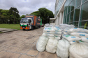 Solenidade de entrega de materiais para atendimento de emergencias para a Defesa Civil, na nesta sexta-feira (29), no Palacio Iguaçu em Curitiba.  Foto: Geraldo Bubniak/AEN