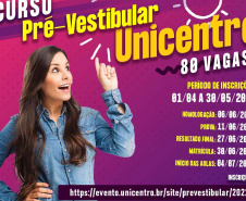 Inscrições abertas para cursinho pré-vestibular Unicentro