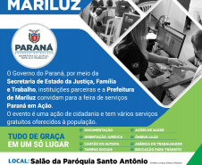 Feira de serviços Paraná em Ação chega a Mariluz nesta quarta-feira