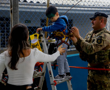 SESP-Forças de segurança pública realizam exposisão em Matinhos. Fotos:Ari Dias/AEN