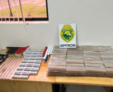 Polícia Militar apreende mais de 10 mil produtos anabolizantes contrabandeados em Foz do Iguaçu