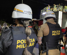Com reforço de especializadas, Polícia Militar leva mais segurança aos foliões no Litoral