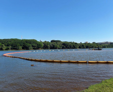 Dragagem no Lago Municipal de Cascavel alcança potência máxima