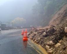 Estrada da Graciosa está interditada devido às chuvas 