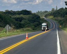 Ligação rodoviária entre Jaguariaíva e Piraí do Sul recebe melhorias no pavimento