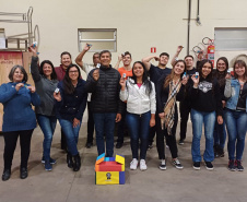 Servidores da Sesa participam da ginástica laboral e incentivo à atividade física