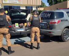 Polícia apreende mais de 157 kg de maconha em abordagem na PR-323
