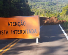 DER reforça necessidade de interdição da PR-170 em Pinhão 