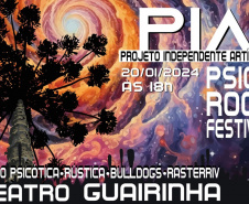 Teatro Guaíra recebe 1ª edição do Festival Psico Rock Piá no dia 20 de janeiro