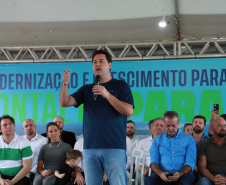 O governador Carlos Massa Ratinho Junior anunciou neste sábado (22), no balneário de Praia de Leste, o projeto de modernização da orla de Pontal do Paraná e um pacote de investimentos para a cidade que ultrapassará R$ 96 milhões