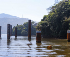 Com início do trecho estaiado, Ponte de Guaratuba chega a 11% de conclusão