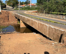 PR-151 Ponte Ribeirão Patrimônio reforma DER/PR reforma ponte rodoviária de Salto do Itararé, no Norte Pioneiro 