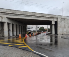 Viaduto SJP passagem inferior liberada 