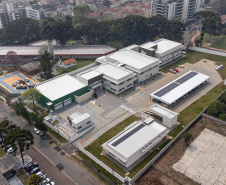 O governador Carlos Massa Ratinho Junior inaugura nesta quarta-feira (11) a nova sede do Batalhão de Patrulha Escolar Comunitária de Curitiba, fruto de um investimento de R$ 24 milhões.