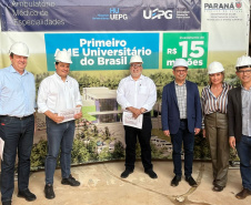 Secretários estaduais vistoriam obras do primeiro AME Universitário do país