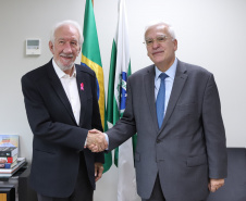 O vice-governador Darci Piana recebe nesta segunda-feira (21) o  embaixador do Chipre no Brasil, Vasilios Philippou