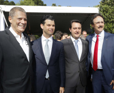 O governador Carlos Massa Ratinho Junior, participou da solenidade de posse do presidente da Copel, Daniel Pimentel Slaviero. Curitiba, 16-01-19. -  Foto: Arnaldo Alves / ANPr.