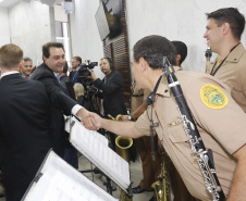 O governador Carlos Massa Ratinho Junior participa da posse de Nestor Baptista na Presidência do Tribunal de Contas do Estado do Paraná.  -  Curitiba, 23-01-19Foto: Arnaldo Alves / ANPr.